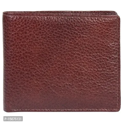 Hawai Genuine Leather Brown Colour Bi Fold Wallet for Men-thumb0