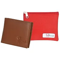 Hawai Men's Wallet Leather with Keychain (LWFM281_Tan)-thumb4