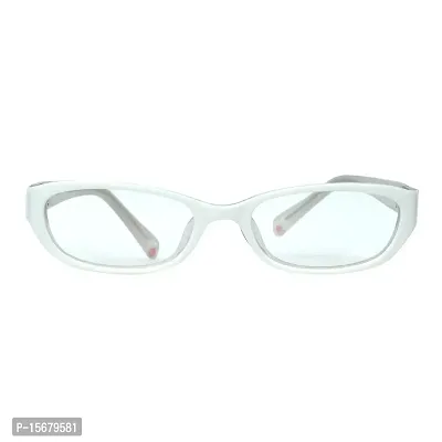 Hawai Modish Unisex White Rectangular Eyeglasses-thumb2