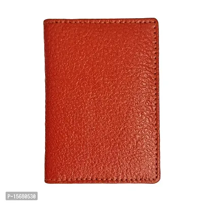 Hawai Genuine Leather Brown Colour 6 Card Slots Card Holder Case for Men  Women-thumb4