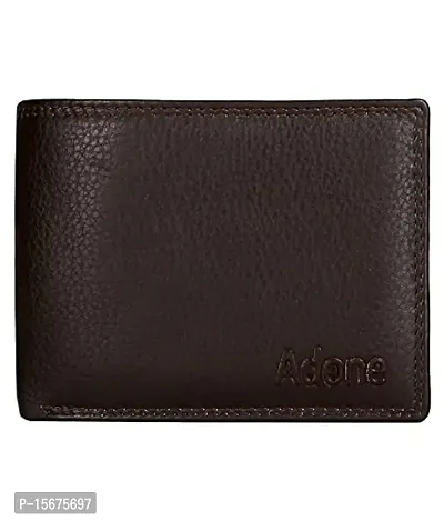 Adone Brown Colour Genuine Leather Note Case Wallet for Men