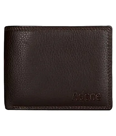 Adone Brown Colour Genuine Leather Note Case Wallet for Men