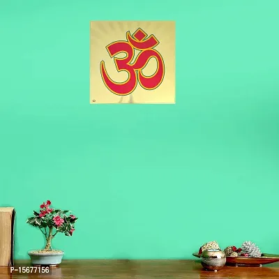 Hawai Om 24k Gold Plated Poster Photo for Home Office Puja Ghar Worship use 23x23cm SFDI00199_NOF-thumb4