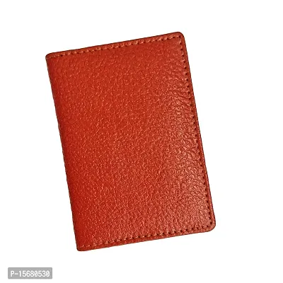 Hawai Genuine Leather Brown Colour 6 Card Slots Card Holder Case for Men  Women-thumb5