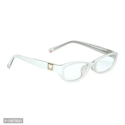 Hawai Modish Unisex White Rectangular Eyeglasses-thumb0