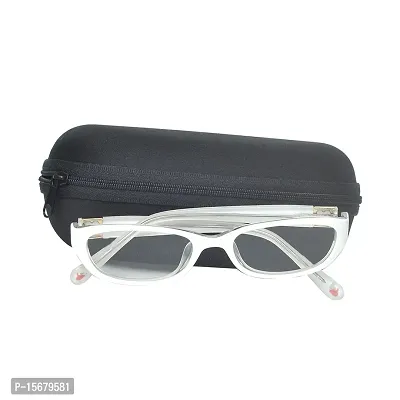 Hawai Modish Unisex White Rectangular Eyeglasses-thumb5