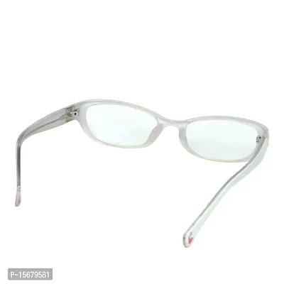 Hawai Modish Unisex White Rectangular Eyeglasses-thumb4