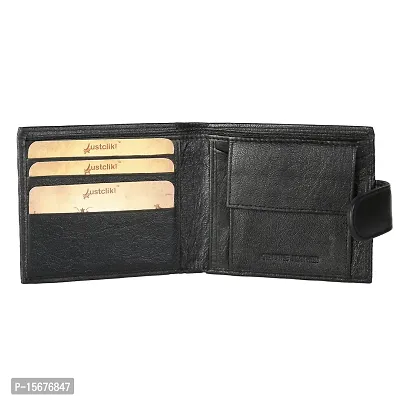 Hawai Men Black Genuine Leather Wallet??(4 Card Slots)-thumb3