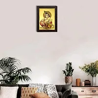 Hawai Gold Plated Bal Gopal Krishna Wall Hanging Engineered Wood Photo Frame for Worship Use 36X26CM SFDI333BLKFRM-thumb4