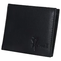 Hawai Genuine Leather Formal Black Wallet for Men (6 Card Slots, Photo Id Window)-thumb2