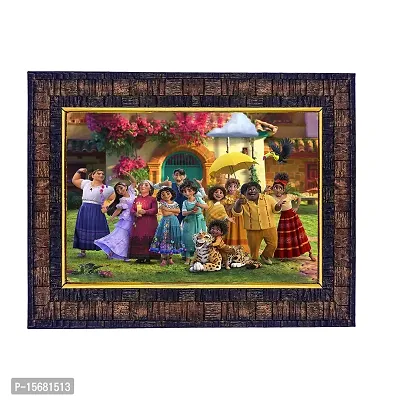 Hawai Feng Shui Mahavastu Remedies Wooden Framed Happy Family Party Photo for Home Office Business Place SFDI237BLKFRM