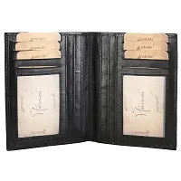 Hawai Genuine Leather Black Wallet for Men (6 Card Slots)-thumb2