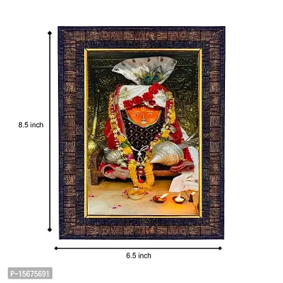 Hawai Bageshwar Dham Balaji Hanuman Designer Wall Hanging Engineered Wood Photo Frame for Worship Use 8.5x7inch SFDI292BLKFRM-thumb3