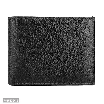 Hawai Mens Black Leather Bifold Wallet-thumb0