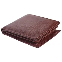 Hawai Genuine Leather Brown Colour Bi Fold Wallet for Men-thumb1