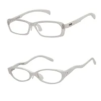 Hawai Unisex Rectangle and Oval Eyeglass Frame Combo-thumb1