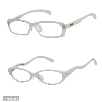 Hawai Unisex Rectangle and Oval Eyeglass Frame Combo-thumb2
