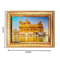 Hawai Feng Shui Mahavastu Remedies Wooden Framed Golden Temple Photo for Home Office Business Place SFDI216GLDFRM-thumb1