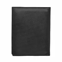 Hawai Genuine Leather Black Passport Holder for Men and Women with Multiple Card Slot and Photo ID Window-thumb2