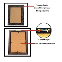 Hawai Feng Shui Mahavastu Remedies Wooden Brown Framed Lord Kuber Photo for Home Office Business Place 21x17cm SFDI238BLKFRM-thumb3