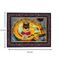 Hawai Lord Grishneswar Shivaling Designer Wall Hanging Engineered Wood Photo Frame for Worship Use 8.5x7inch SFDI296BLKFRM-thumb2