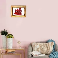 Hawai Feng Shui Mahavastu Remedies Wooden Framed Red Two Running Victory Horses Photo for Home Office Business Place SFDI209GLDFRM-thumb4