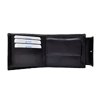 Hawai Men Black Genuine Leather Wallet (6 Card Slots)-thumb1