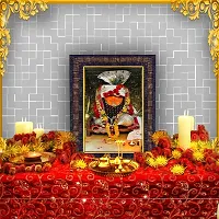 Hawai Bageshwar Dham Balaji Hanuman Designer Wall Hanging Engineered Wood Photo Frame for Worship Use 8.5x7inch SFDI292BLKFRM-thumb1