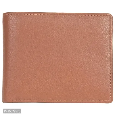 Hawai Genuine Leather Beige Colour Bi Fold Wallet for Men