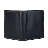 Hawai Men Black Genuine Leather Wallet (8 Card Slots)-thumb3