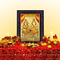 Hawai Gold Plated Laxmi Ganesh Photo Frame for Worship Use SFDI160BLKFRM-thumb1