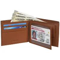 Hawai Men's Wallet Leather with Keychain (LWFM281_Tan)-thumb2