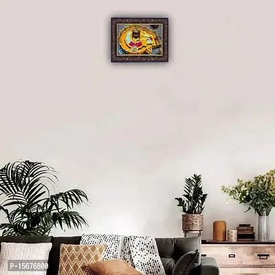 Hawai Lord Grishneswar Shivaling Designer Wall Hanging Engineered Wood Photo Frame for Worship Use 8.5x7inch SFDI296BLKFRM-thumb4