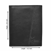 Hawai Genuine Leather Black Passport Holder for Men and Women with Multiple Card Slot and Photo ID Window-thumb3