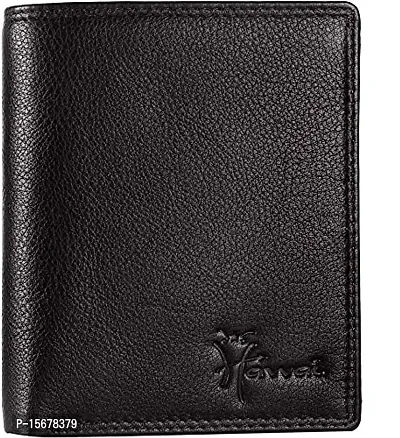 Hawai Black Colour Genuine Leather Note Case Wallet for Men