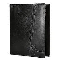 Hawai Genuine Leather Black Wallet for Men (6 Card Slots)-thumb1