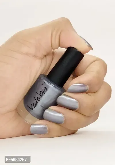 KALOBIO Metallic Nail Enamel - Silver Grey M7-thumb0