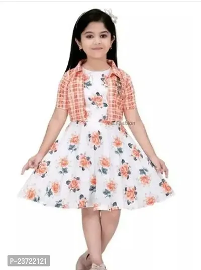 Stylish Cotton Blend Frocks For Girl-thumb0