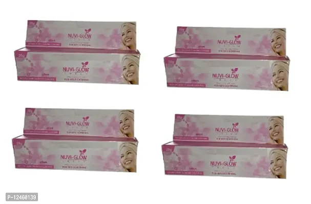 NuviCare Nuvi Glow Cream For Skin Lighting Natural Glow Clean  Clear Skin 80gm, (Pack Of 4) Dark Spot And Pimple Removing