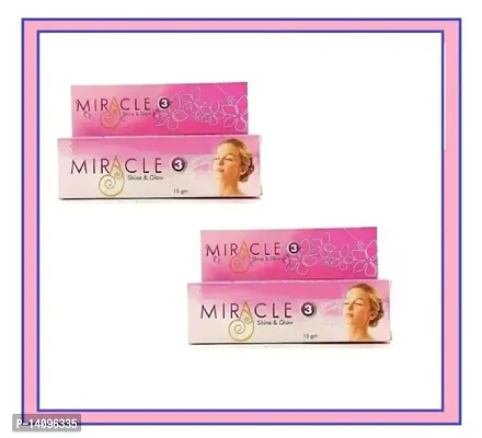 Miracle Shine and Glow Cream 15 gm in many saver packs Pack of - 2