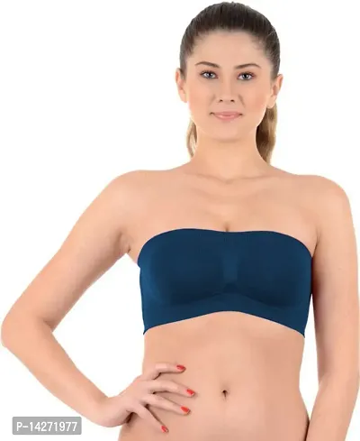 Strapless Tube Bra Ledies- College girl Multicouler Pack of 2-thumb2