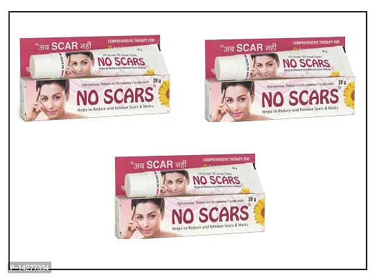 NO SCARS Face Cream to Reduce Scars and Marks 20gm pack of 3 (60