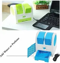 Mini Water Air Cooler Fan Duel Blower with Ice Chambe Perfect for Temple,Home,Kitchen USE,(Pack of - 1)-thumb3
