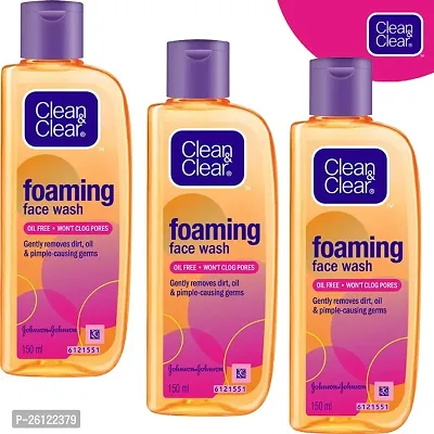 Clean  Clear Foaming Face Wash For Oily Skin, 150ml