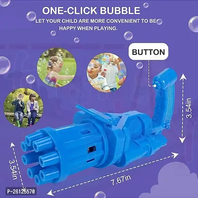 Gatling Bubble Gun Electric Bubble Maker with 1 Solution Guns  Darts-thumb2