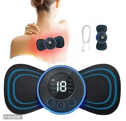 Full Body Mini Butterfly TENS Massager with 8 Modes, 19 Levels Electric Rechargeable Portable EMS Patch for Shoulder, Neck, Arms, Legs, Neck, Men/Women-thumb0
