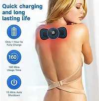 Full Body Mini Butterfly TENS Massager with 8 Modes, 19 Levels Electric Rechargeable Portable EMS Patch for Shoulder, Neck, Arms, Legs, Neck, Men/Women-thumb3