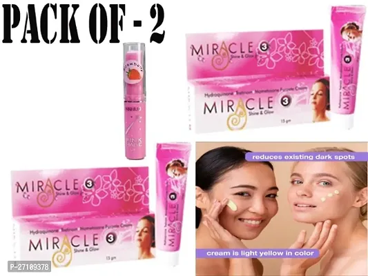 Miracle Beauty clean Face Treatment dark remover cream 30gm (Pack of 2)-thumb0