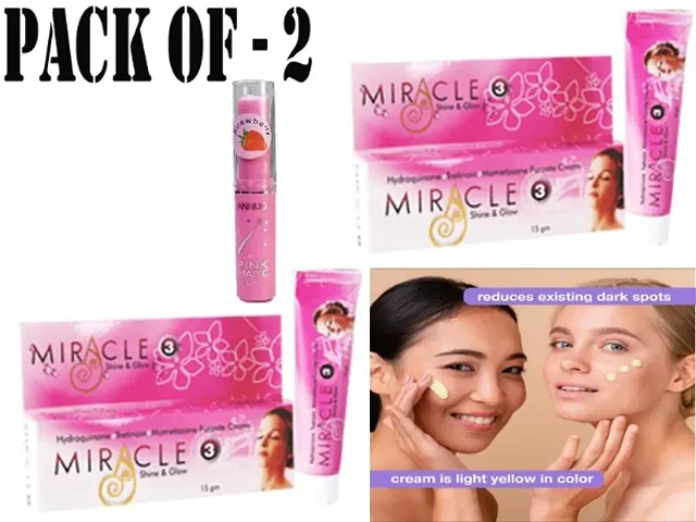 Miracle Beauty clean Face Treatment dark remover cream 30gm (Pack of 2)