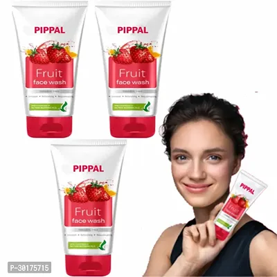 Meglow Fruit Face Wash For Refreshing FaceWash 70gm ( Pack Of 3)-thumb0